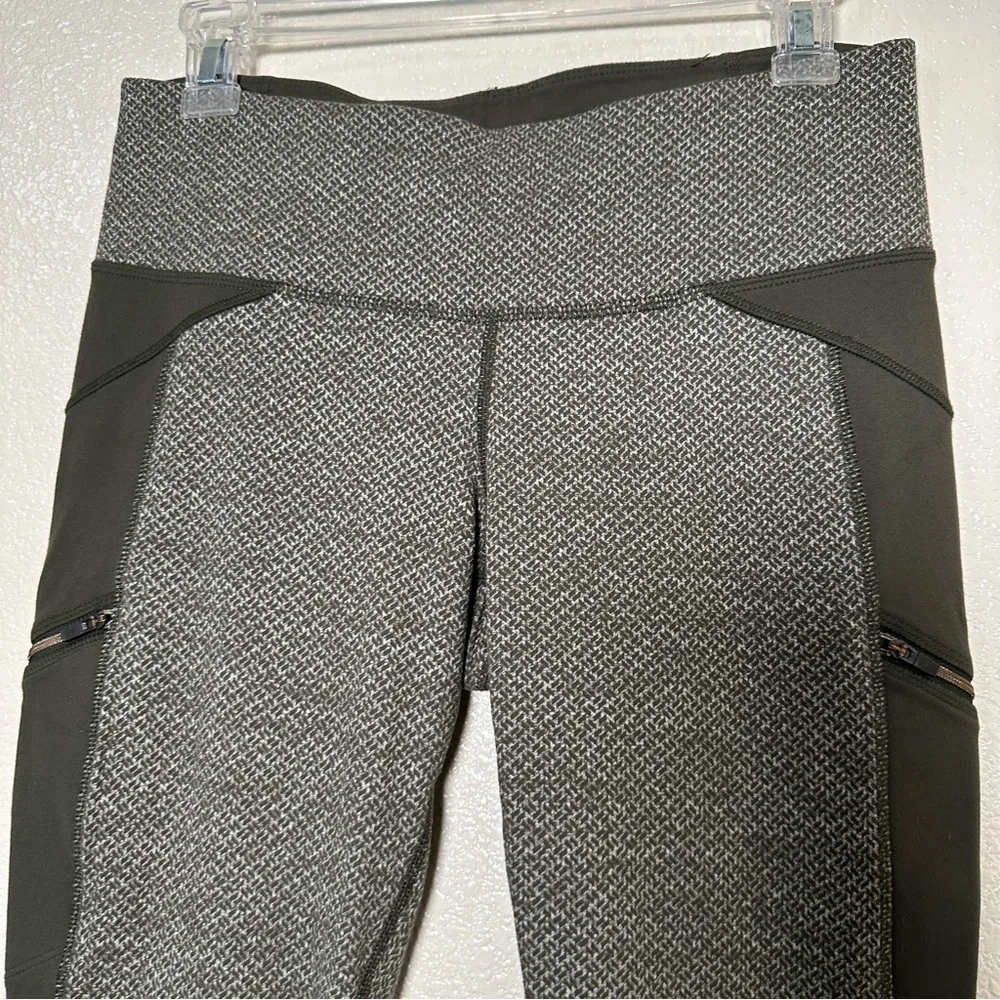 Athleta Criss Cross Drifter Tights Green Sz Small‎ - Picture 2 of 12